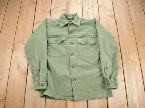 Vintage 1967 OG-107 US Air Force Military Sateen Shirt / Combat Shirt / Vietnam Era / True Vintage