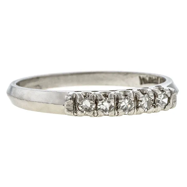 Vintage Diamond Wedding Band