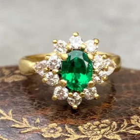 Vintage Emerald & Diamond Ring