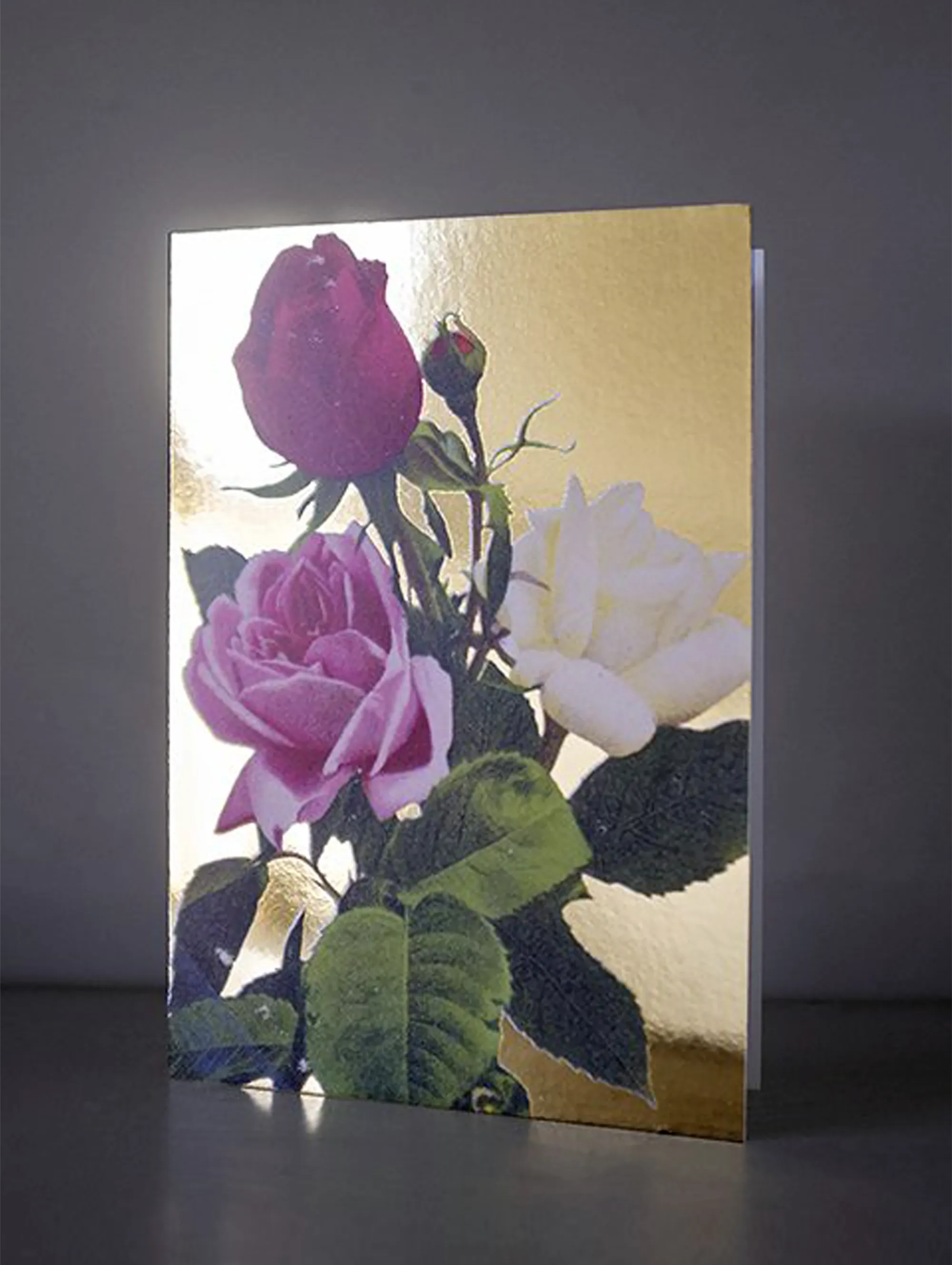 VINTAGE ROSES GREETING CARD