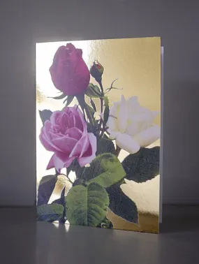 VINTAGE ROSES GREETING CARD