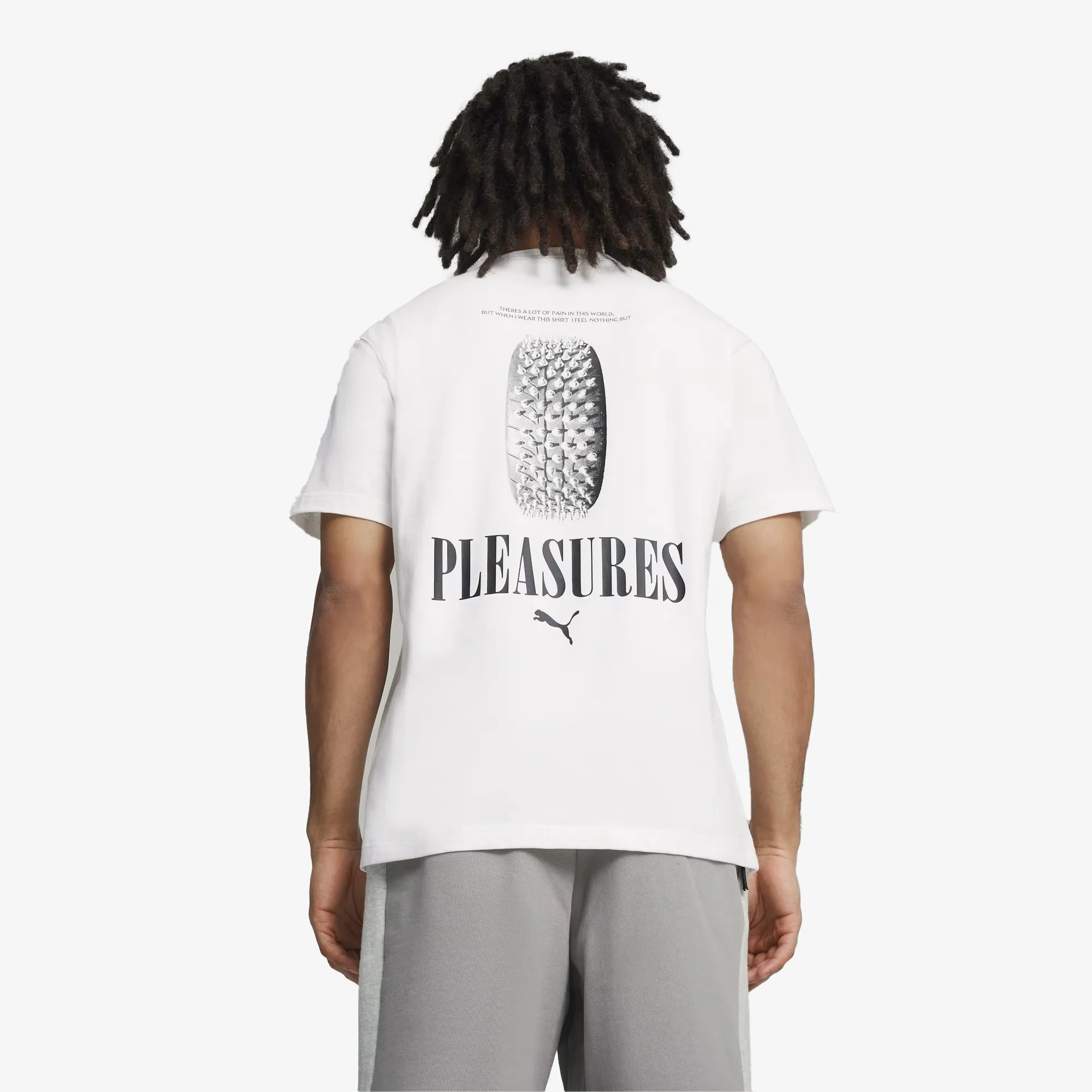 x PLEASURES GRAPHIC TEE 'WHITE'